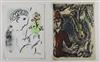 MARC CHAGALL Carte de Voeux pour L''Année 1972 and 1979.